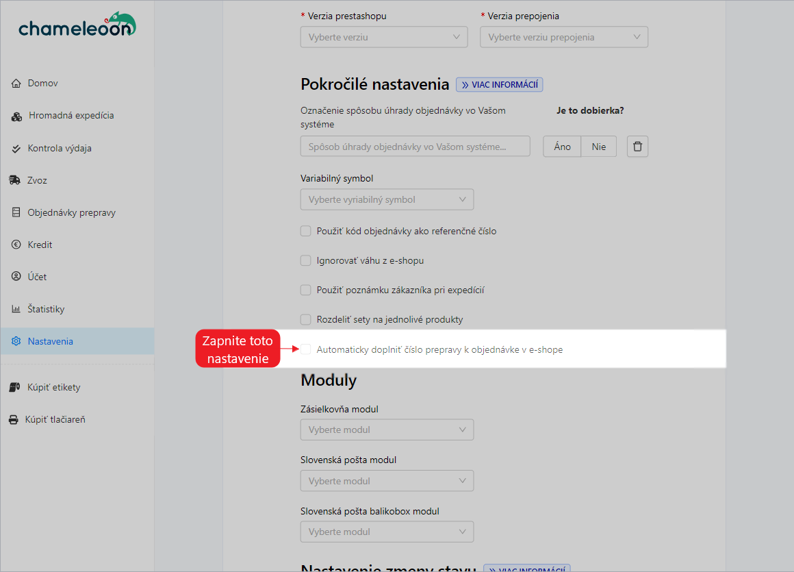 PrestaShop - doplnenie čísla prepravy k objednávke