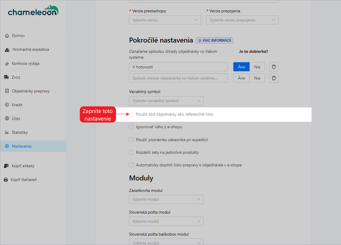 PrestaShop - kód objednávky ako referenčné číslo