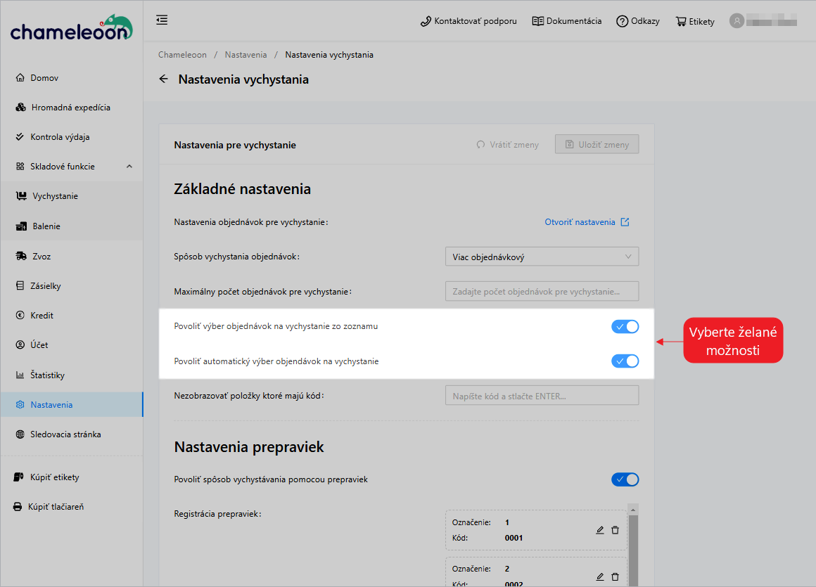 Picking-výber objednávok na vychystanie