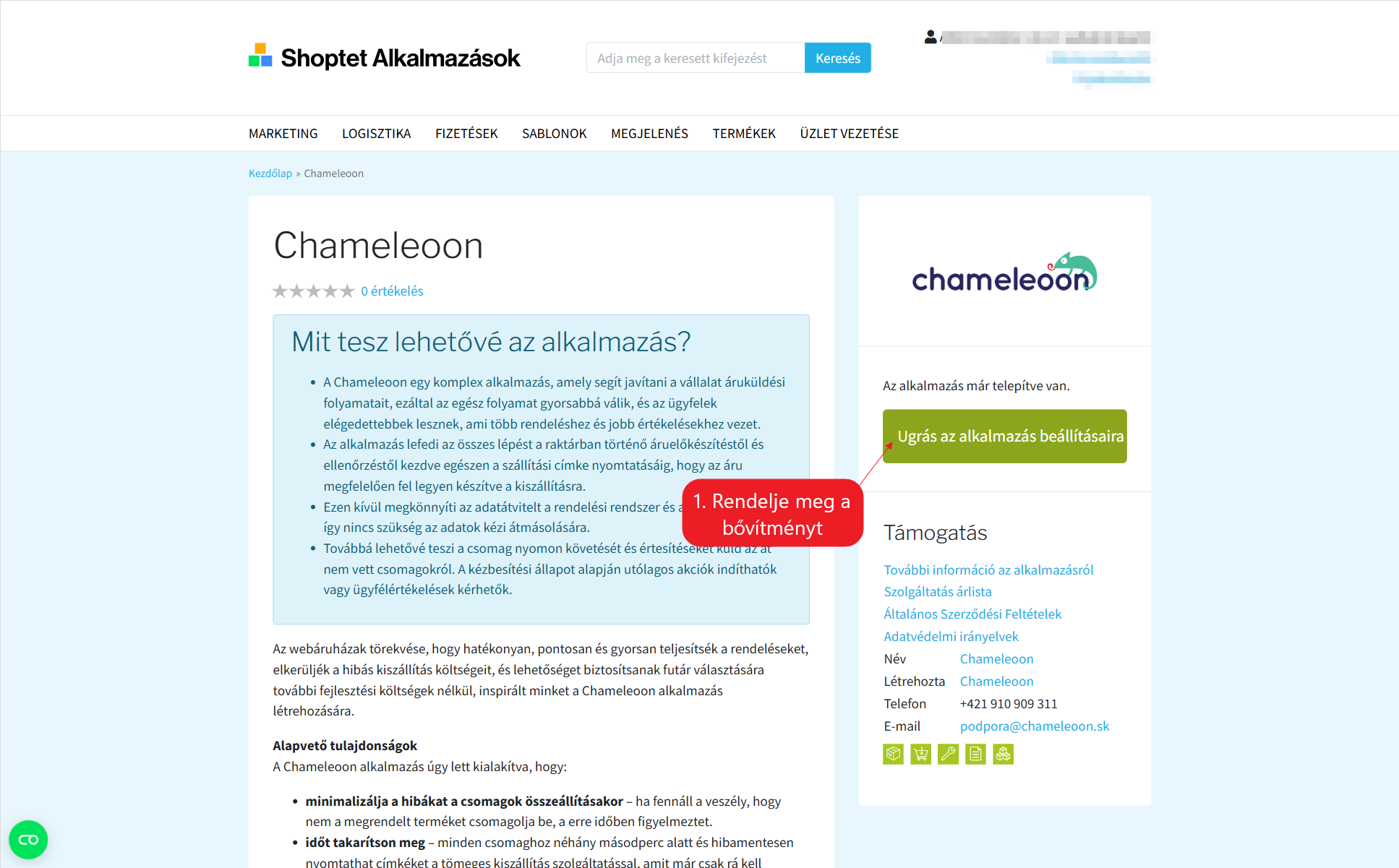 Doplnok Shoptet aktivácia Doplnok Shoptet aktivácia